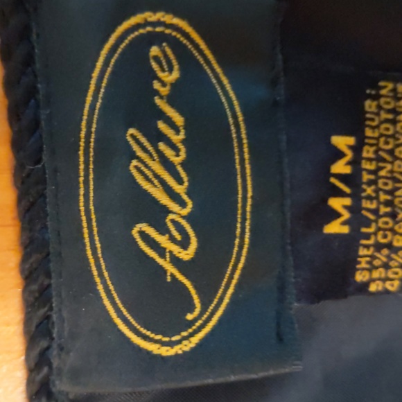 ALLURE* vintage Brocade embroidered lined long sleeve wood button jacket - Picture 10 of 13